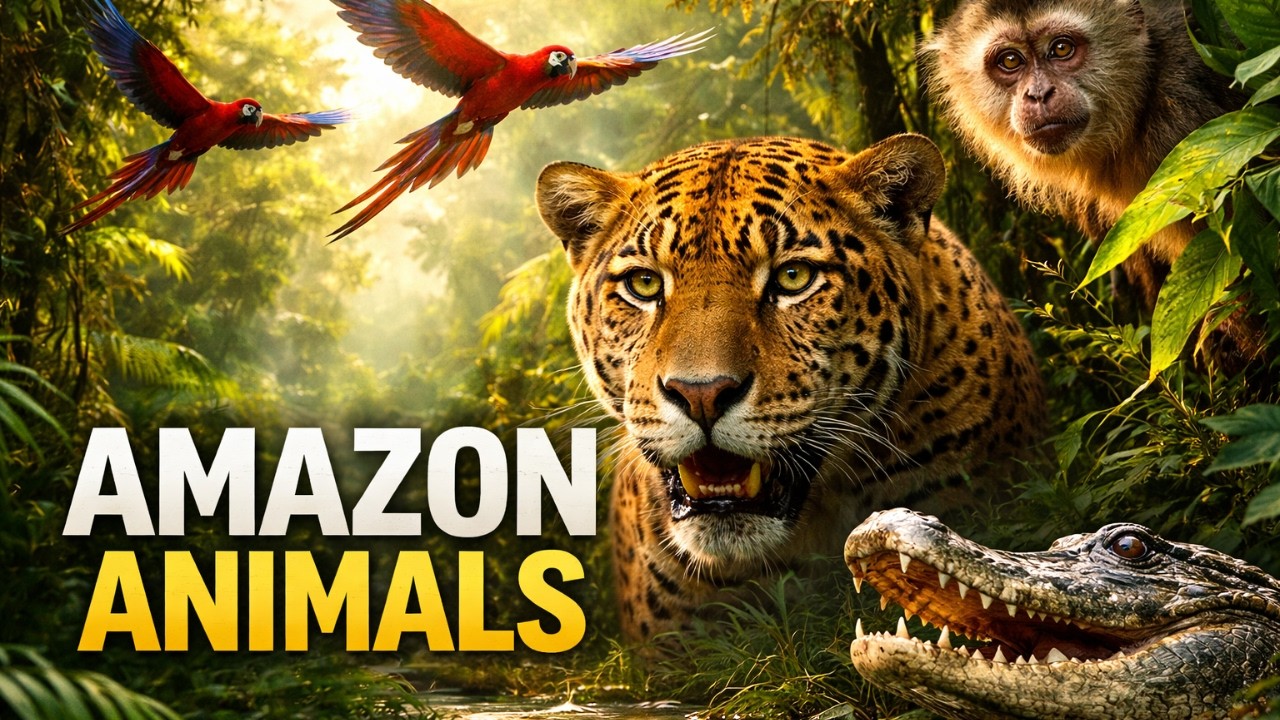 Amazon Animals Lives | Incredible Wildlife of the Amazon Rainforest 4K ...