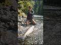 The Girl Who Caught a Giant River Fish 😱🎣 #fishing #girl