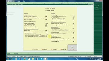 Tally ERP 9 Activating Cost Category, Cost Centre & Creating Cost Category