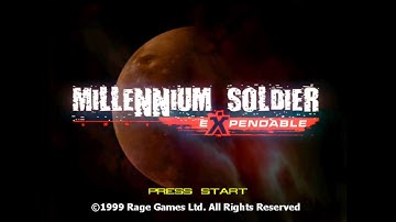 Millennium Soldier - Expendable - Sega Dreamcast - Intro & Title Screen