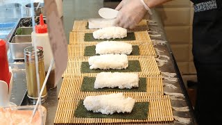 沖繩飯糰 充滿南國陽光氣息的小店 店員中文一級棒Okinawa rice balls restaurant in Shilin  Taiwanese Street Food