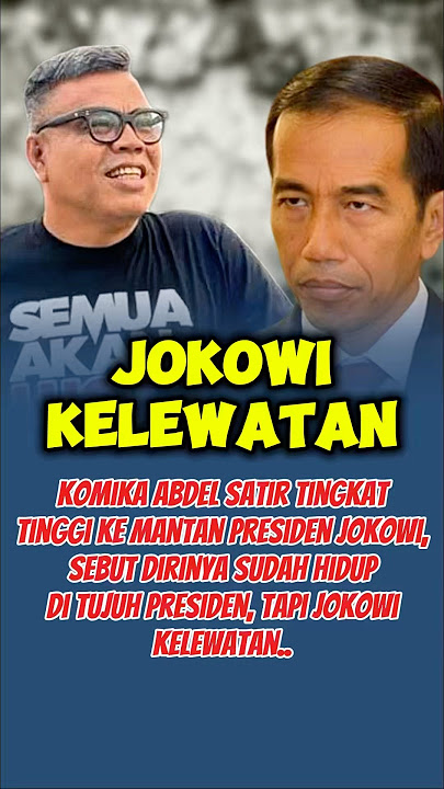 Abdel Has Lived Under 7 Presidents #jokowi #president