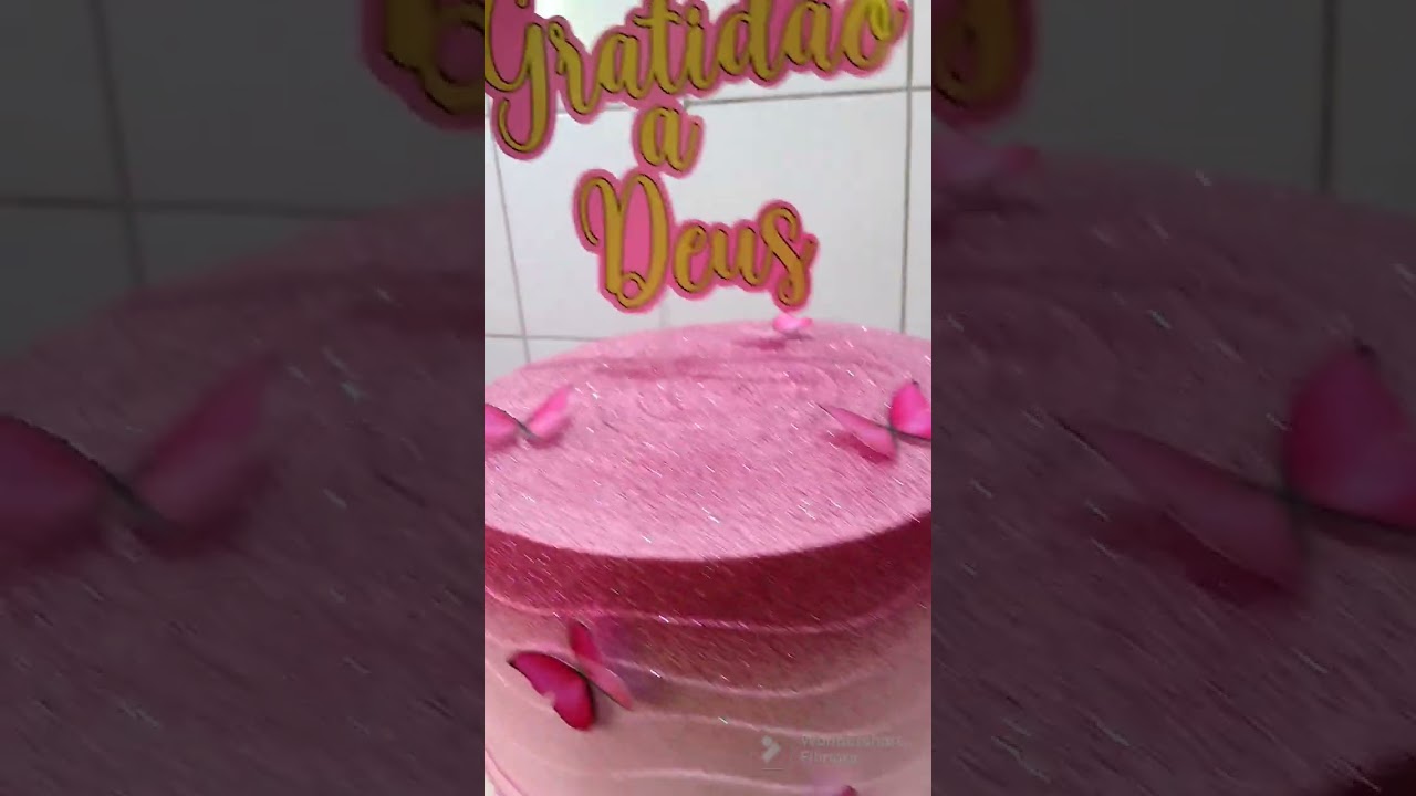 Bolo temático Borboletas rosas 💖 . . - Rosangela - Bolos