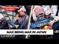 Max verstappen being wholesome with penelope and unintentionally funny during japanese gp