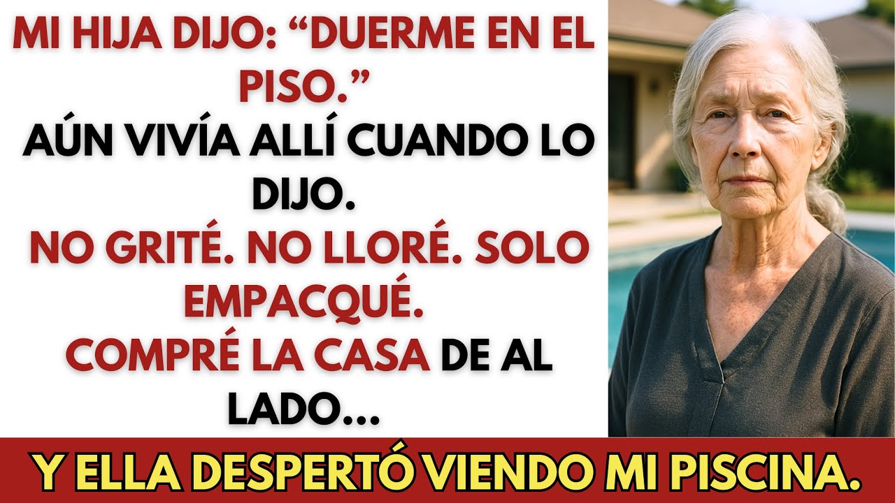 Mi hija me dijo que durmiera en el piso — así que compré la casa de al lado y construí una piscina