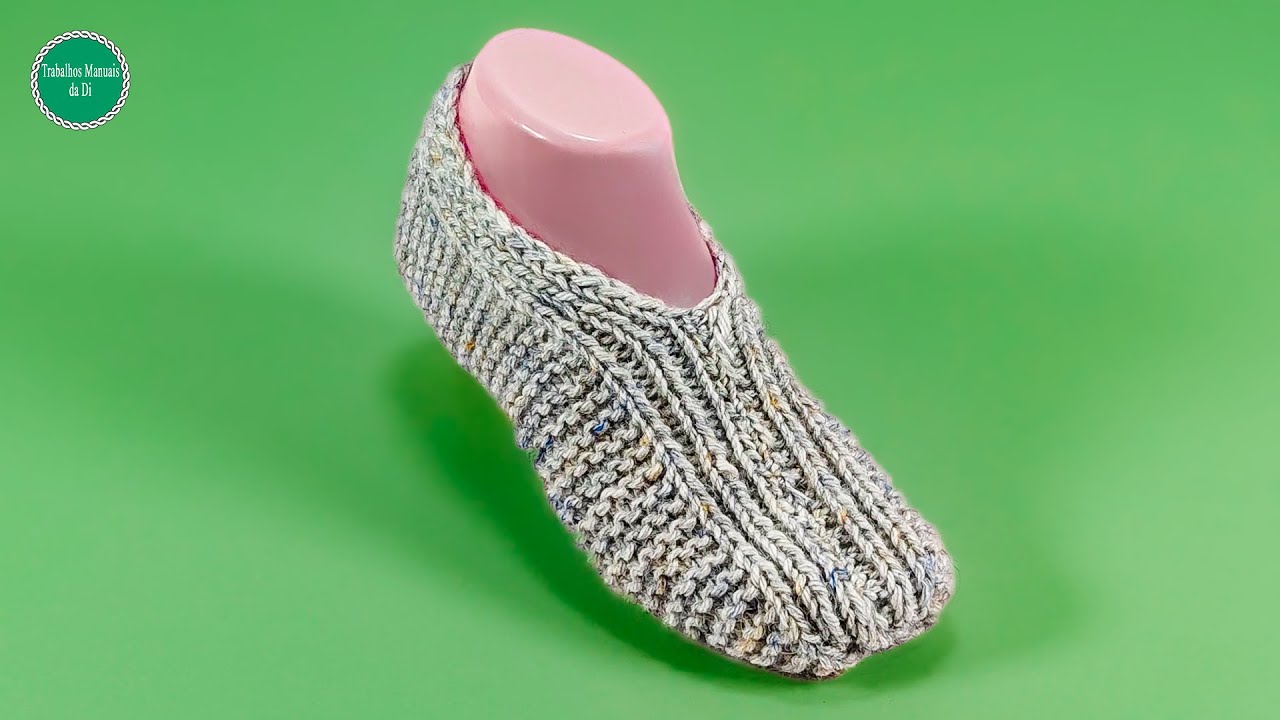 Легкое и простое вязание тапочек