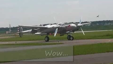 Red Bull P-38 Lightning at Aviodrome