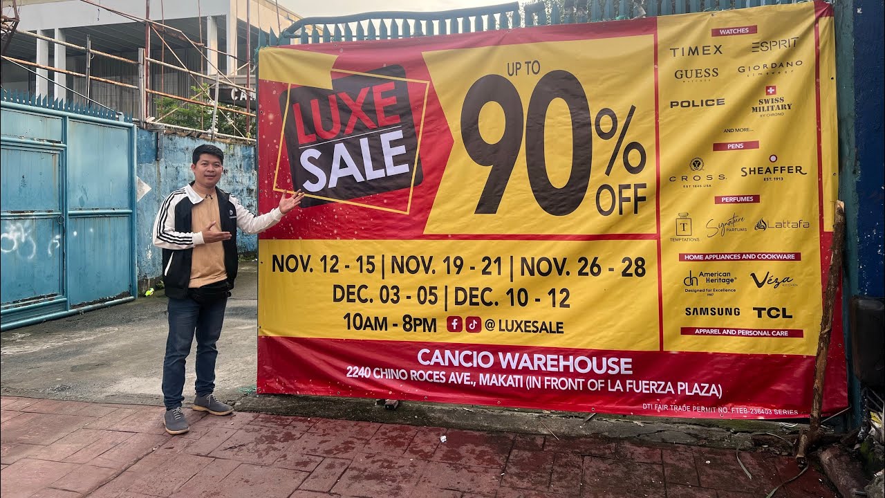 PINAKAMALAKING WAREHOUSE SALE SA MAKATI Branded Watches sa Halagang 500 Appliances Fragrance Apparel
