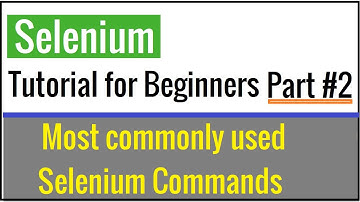 Most commonly used Selenium java commands | Selenium Web Automation Tutorial for Beginners Part #2