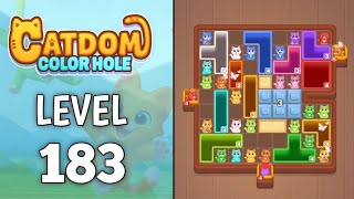 Catdom: Color hole Level 183 walkthrough solution 