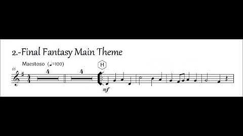 Violin I Final Fantasy Suite part 1