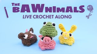 Let's Crochet Bawnimals! - Live Crochet Along and GIVEAWAY