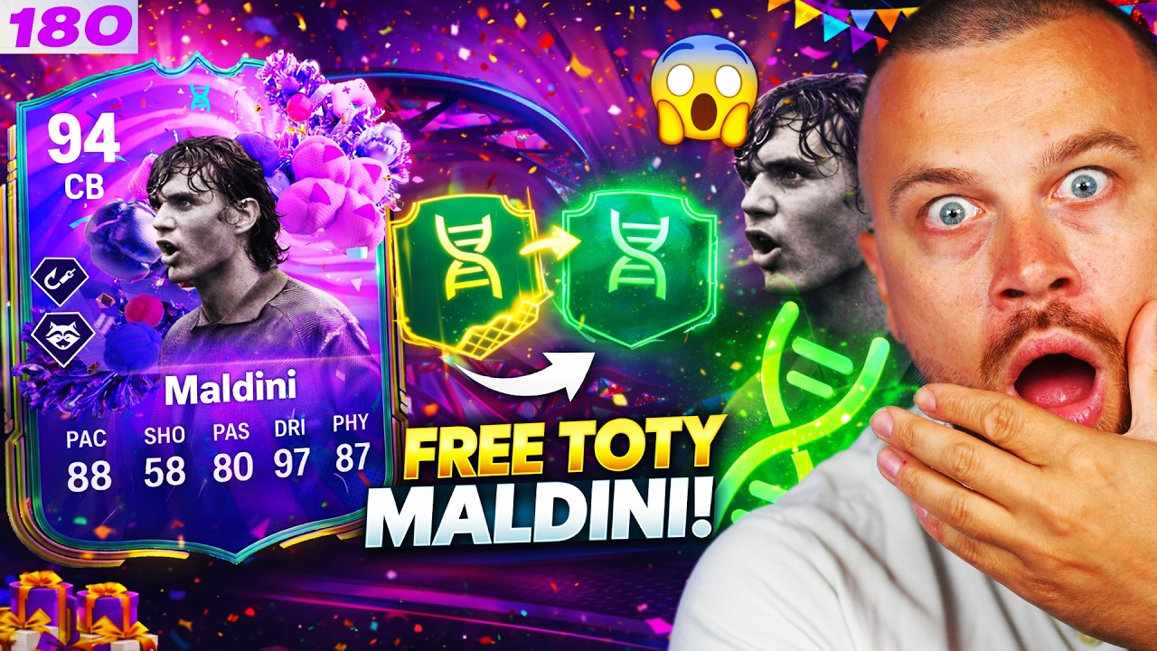 Complete The #1 Most Broken META Evo Chain Birthday Card in FC 26 (FREE ICON TOTY Maldini)