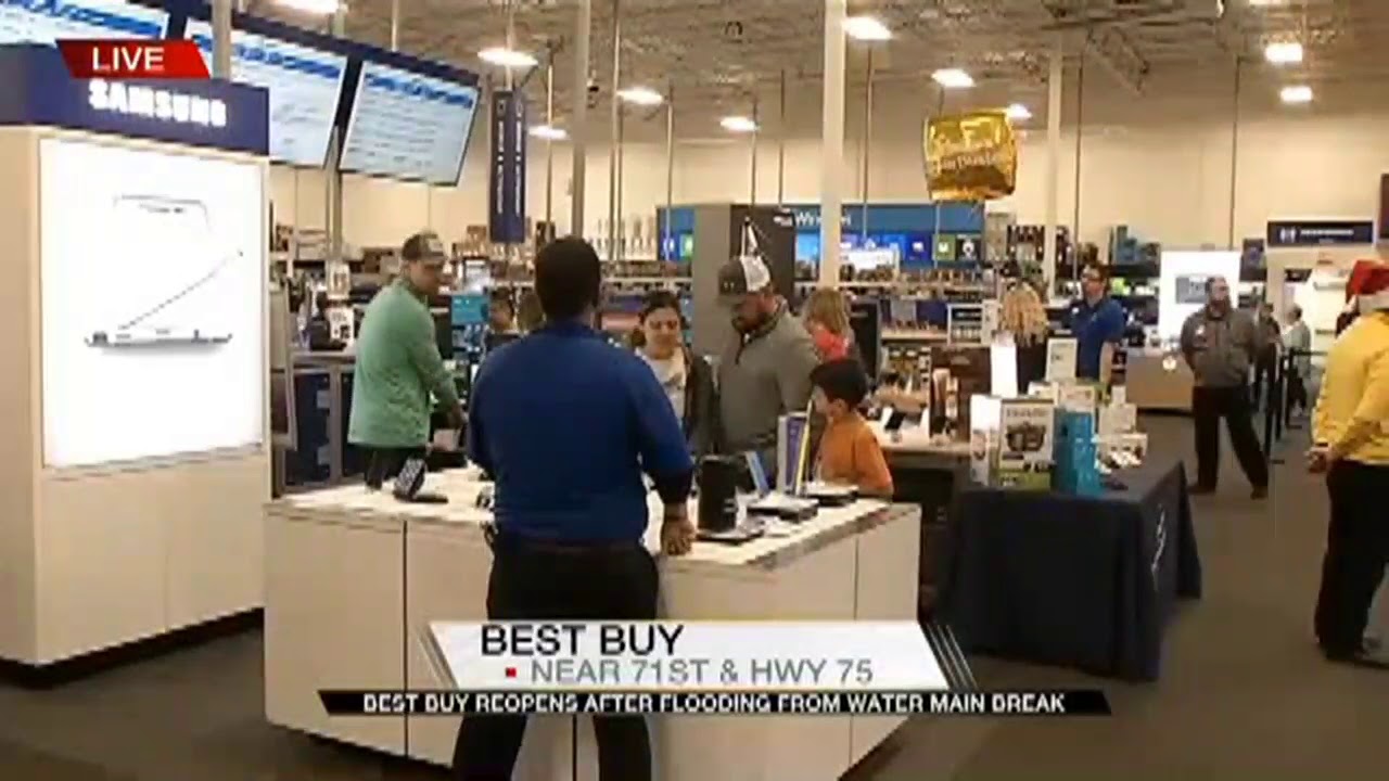 Best Buy At Tulsa Hills Reopens Following Flood YouTube
