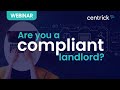 Are You a Compliant Landlord? | Webinar | 5th October 2023