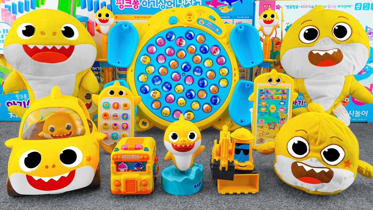 66 Mins BABY SHARK Collection Unboxing - Satisfying Unboxing WowWee Baby Shark Hunt Fishing Game Set