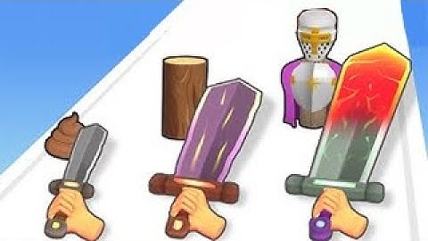 🍎SWORD MELTER RUN - Satisfying ASMR Slicing Mobile Game