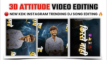 3D Camera Attitude Status Video Editing In Alight Motion l Attitude Status video Editing