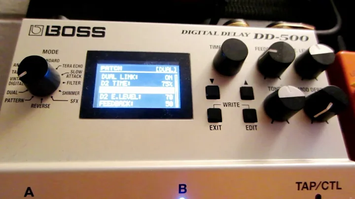 BOSS DD-500 - Programming a Dotted 8th Delay