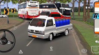 MOBIL PICKUP MITSUBISHI L300 OLENG ANGKUT DRUM BIRU BANYAK| IDBS MOBIL PICKUP SIMULATOR