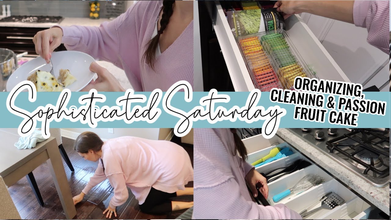 SPEND THE DAY ORGANIZING AND BAKING WITH ME // Organize The House With ...