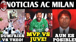 🚨DUMFRIES ATACA A THEO! CONTE AUN POSIBLE! LOPETEGUI DESCARTADO? SPORTIELLO MVP? NOTICIAS AC MILAN