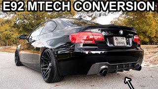 MTECH REAR BUMPER & CARBON FIBER DIFFUSER INSTALL (E92 BMW 335i)
