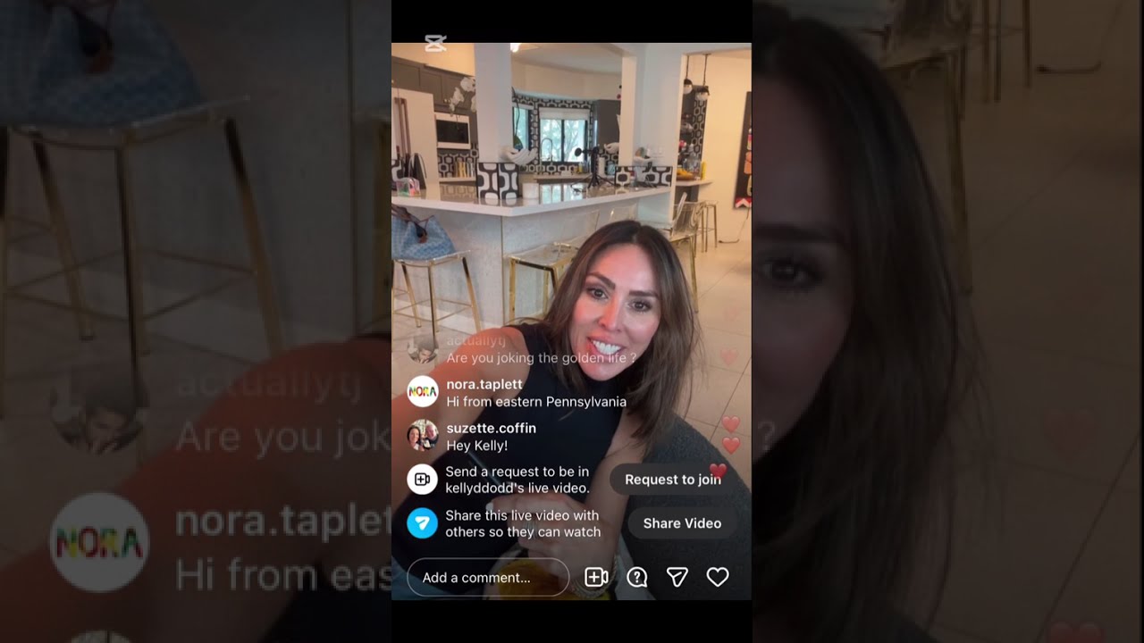 Келли Додд Левенталь: прямые эфиры в Instagram по вторникам и средам.