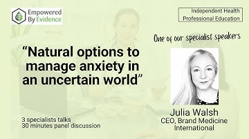 Julia Walsh - "Distress of anxiety sufferers"