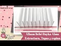 Album bebe Dayka Alma - Estructura y encuadernación de espina
