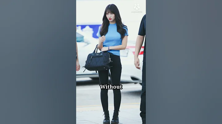 Kpop idol with vs without hip pads#blackpink#jennie#twice#mamamoo#iu#shorts