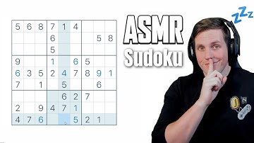 ASMR Sudoku Sunday Relaxing Math Brain Games With Number Repeating! (Whispered)