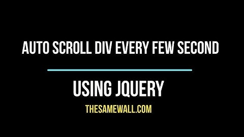 Autoscroll Div Every Each Second Using Jquery
