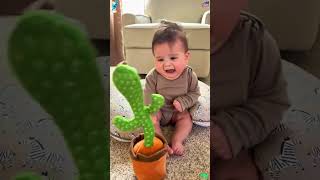 When Baby Meets A Dancing Cactus
