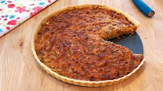 Tarte aux oignons caramélisés et fromage (un pur délice!)