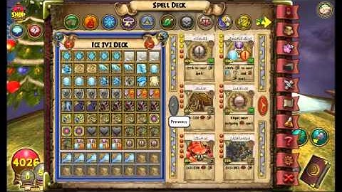 W101 Wizard101 1v1 2v2 Legendary Transcendent Ice Deck Strategy Guide PvP arena
