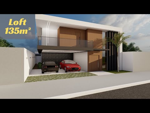 Loft de 135m² 1 suite com vista ampla da casa - piscina e churrasqueira