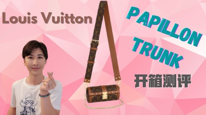 🔥NEW LOUIS VUITTON Papillon Trunk Monogram Chain Crossbody Bag