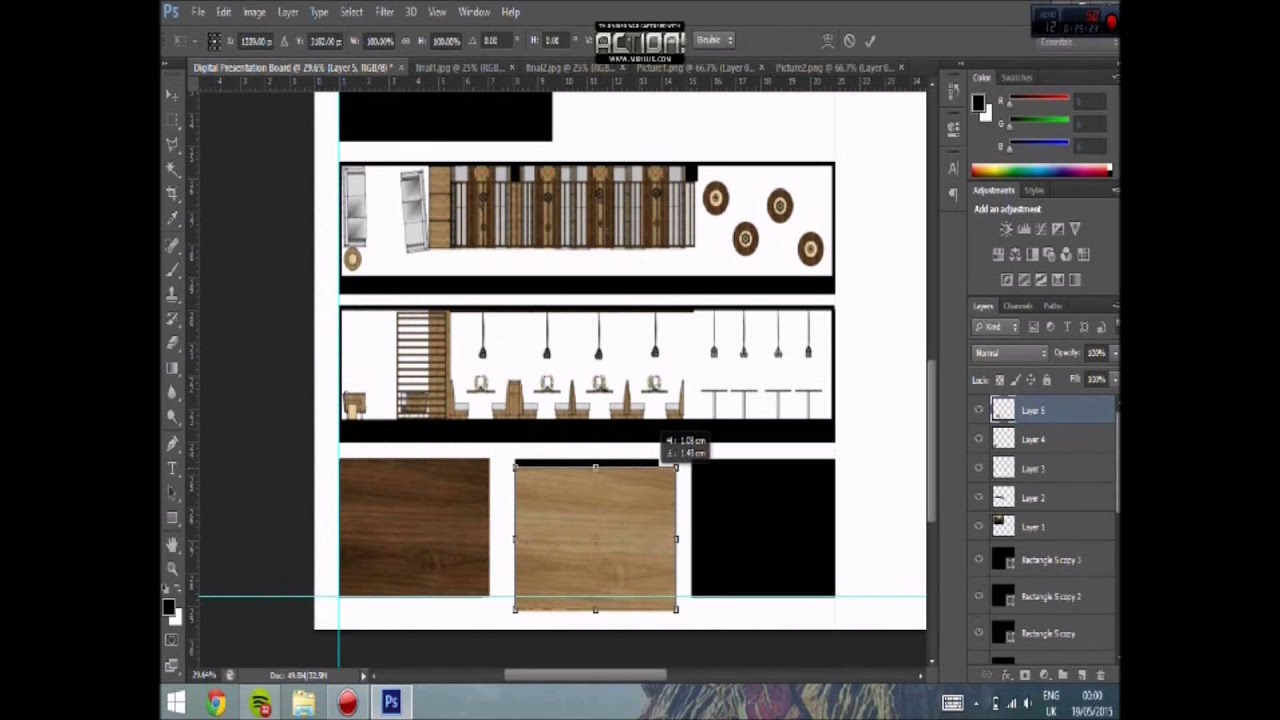 Interior Intervention Digital Presentation Board Part 1