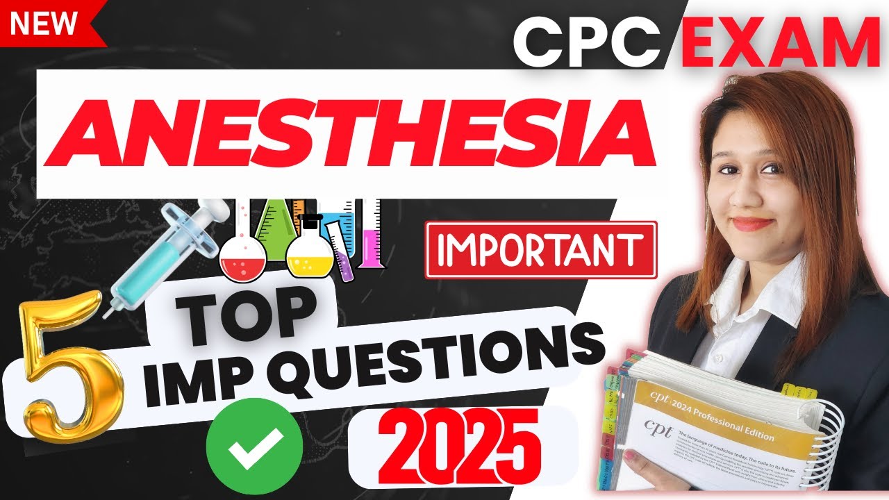 CPC Exam Prep: Anesthesia Practice Questions You MUST Know! - YouTube