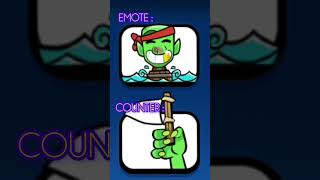 EMOTE VS COUNTER ☠️ #clashroyale #shortsviral