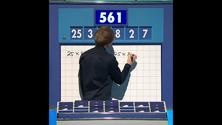 Dr Tom Crawford on Countdown - First Numbers Round
