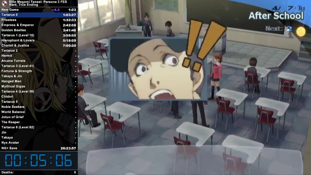 *OUTDATED* Persona 3 FES Hard, True End Speedrun in 