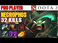 32 KiLLs [NECROPHOS] BrutaL Carry Dota 7.73E. GamePlay Watch &amp; Learn