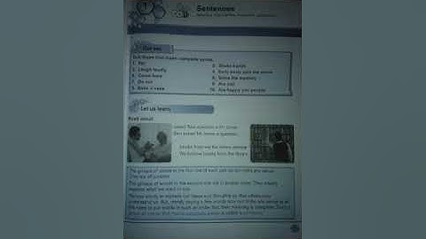 Class 6 Grammar chapter 1: Sentences