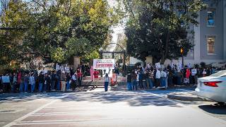 Tim Denson At The Ice Walkout At The Uga Arch In Athens
