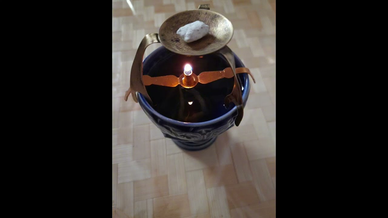 How to Light an Oil Lamp at Home.  A Quiet Moment of Prayer