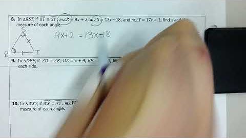 Unit 4: Isosceles and Equilateral Triangles