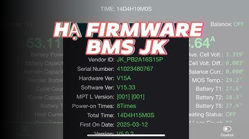 Cách hạ firmware(FW) BMS JK