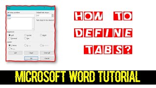 Step-by-Step: How to Use Tabs in Microsoft Word Complete Guide - Lesson 15